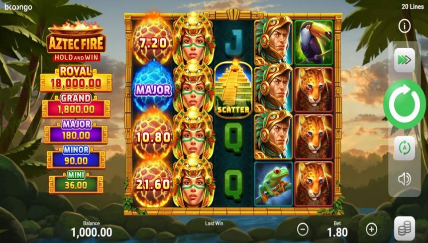 slot Aztec Fire Hold & win